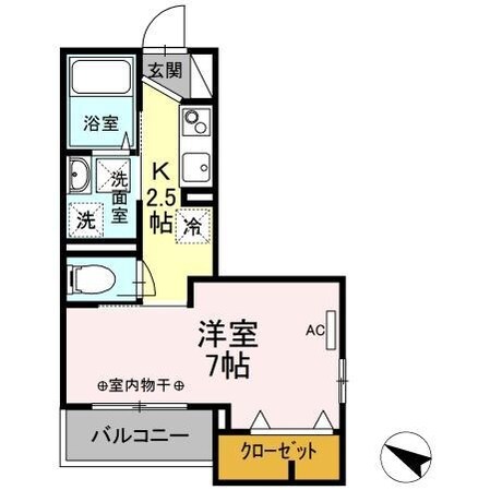 ダイヤモンドハイツの物件間取画像